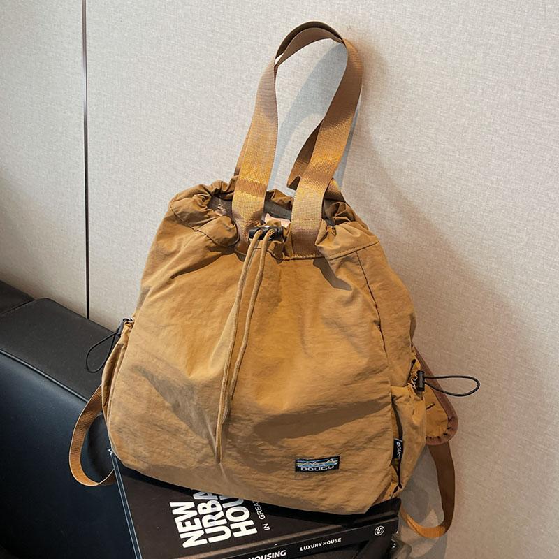 Handbag, solid color, minimalist style, large capacity, portable women s bag, minimalist style multifunctial backpack. 12 inches