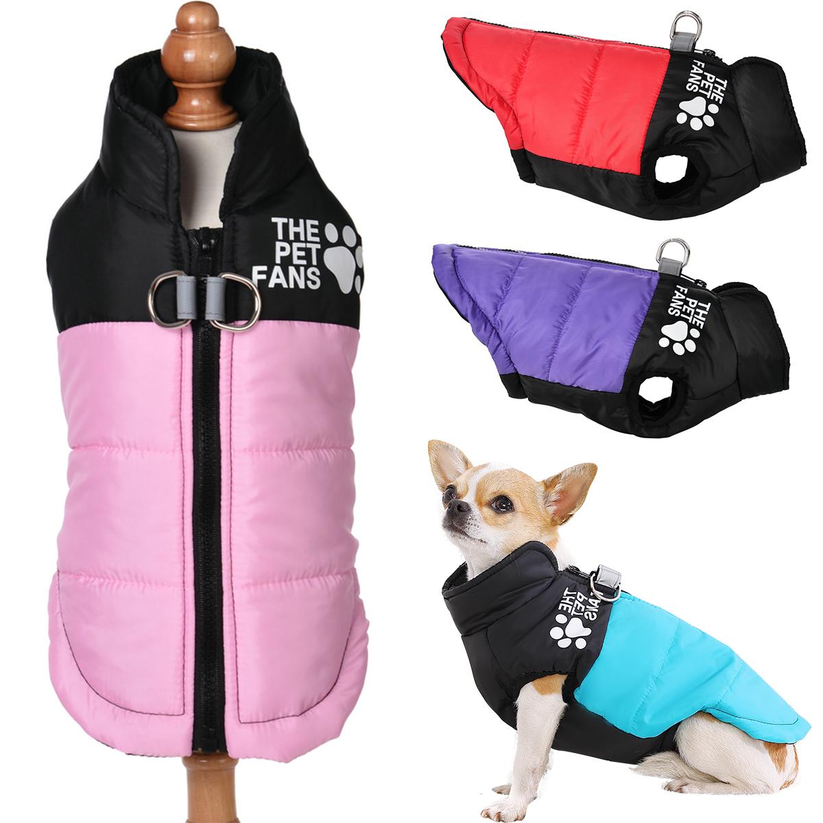 

Осінньо-зимовий теплий одяг для собак, вітрозахисний жилет для домашніх тварин, пальто для малих і середніх собак, котів, водонепроникні куртки для цуценят, вбрання для йоркширського тер єра, мопса, костюми, приладдя M червоний