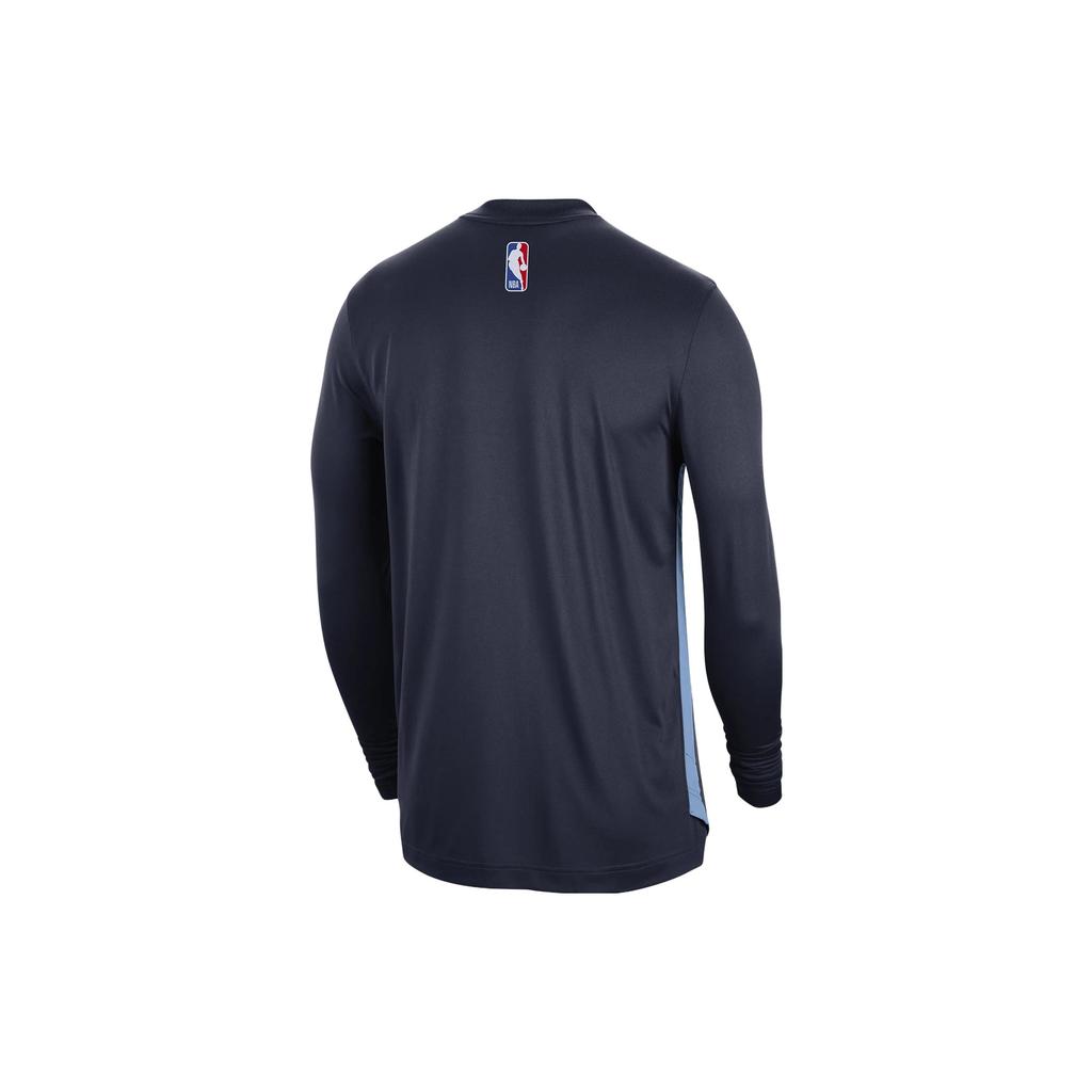 Nike X NBA Memphis Grizzlies Dri-FIT Pregame Long Sleeve T-Shirt 'Navy' Men's FB3483-419