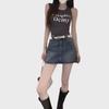 Women's High-Waisted A-Line Retro Denim Skirt—Summer Design, Anti-Exposure, Slim Fit, Short Length