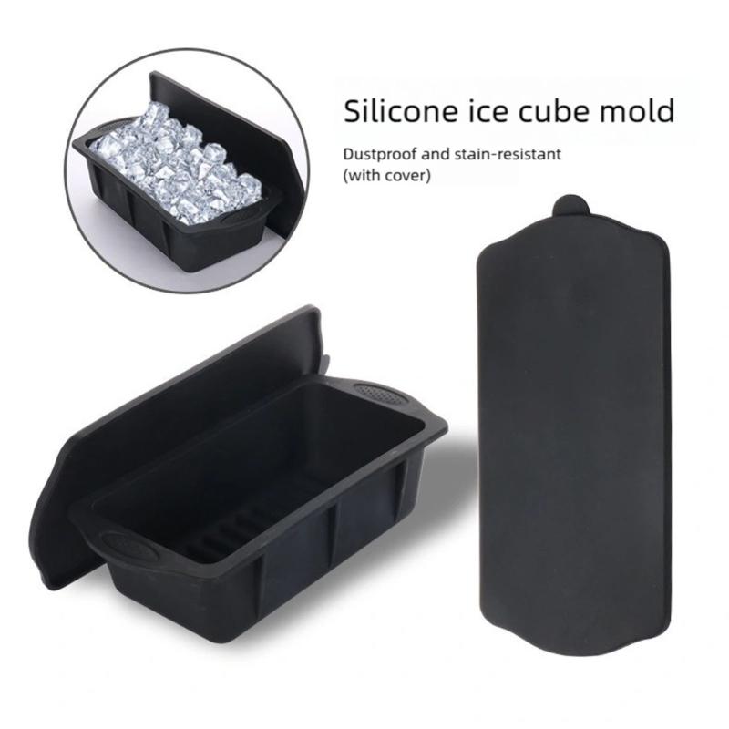 Large Capacity Efficient Ice Cubes Makers Silicone Molds With Lid For Efficient Ice Production In 12 24Hours 4lb Size For Various Use