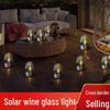 Rainproof Solar Candle Wine Glass Lawn Light for Indoor/Outdoor Use