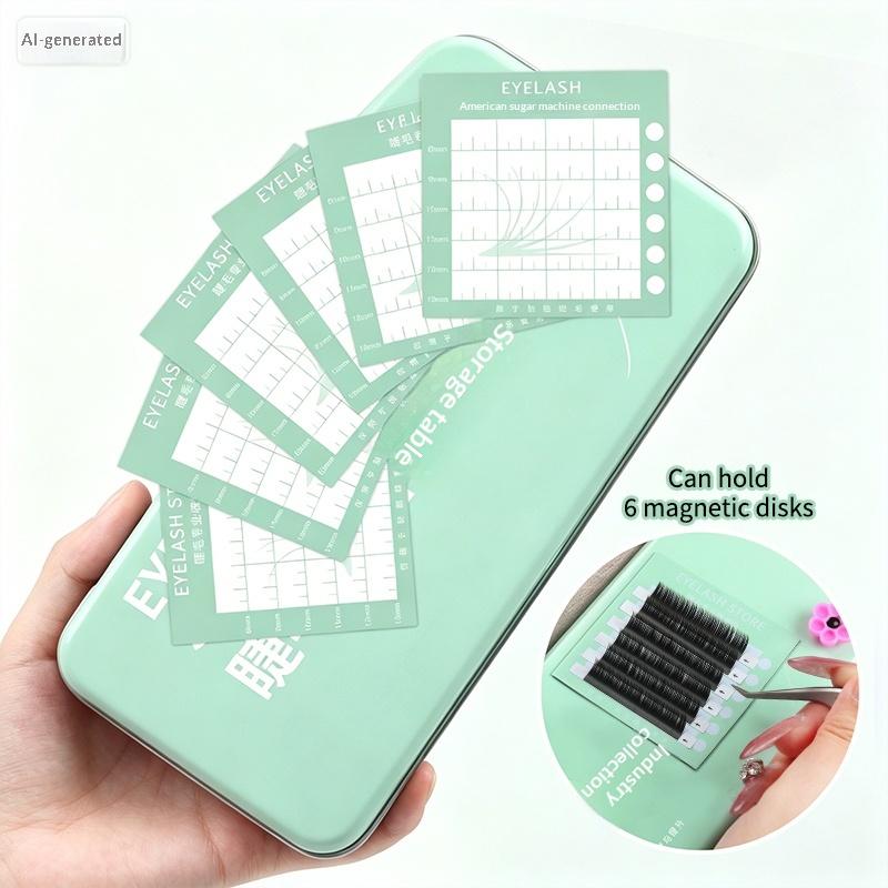 Magnetic Single Layer Lash Extension Storage Box Display Box For False Eyelash Eyelash Strips For Individual