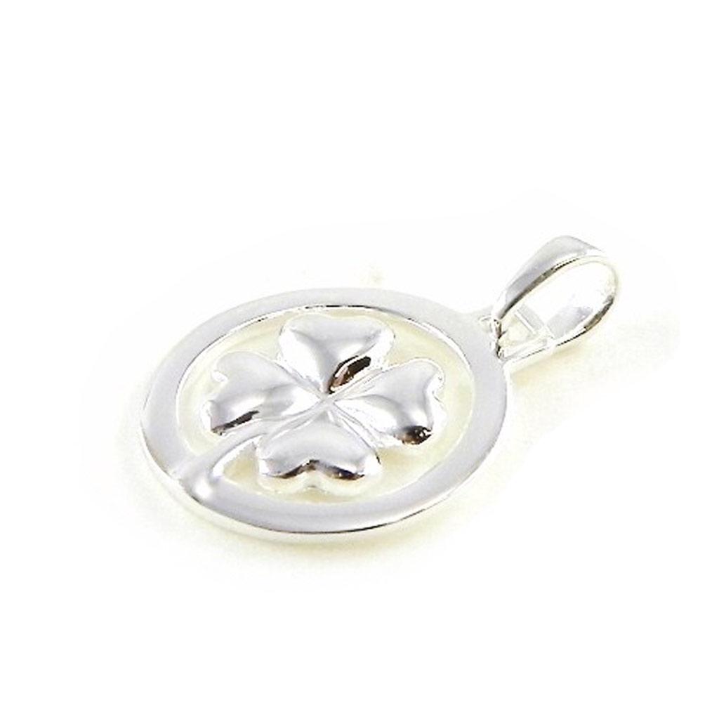Les Trésors De Lily [H6208] - Silver 'Clover' Pendant Silver (rhodium Plated) - 15 Mm