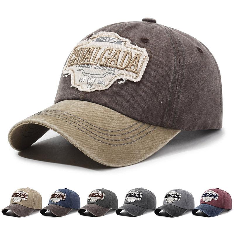 

Vintage Embroidered Baseball Cap Women Sun Hat Men Cap кавовий