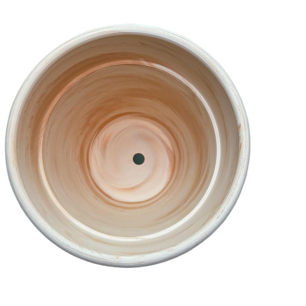 Nordic Style Macchiato Terracotta Flower Pot - Large, Breathable Red Clay with Kiln-Changed Color