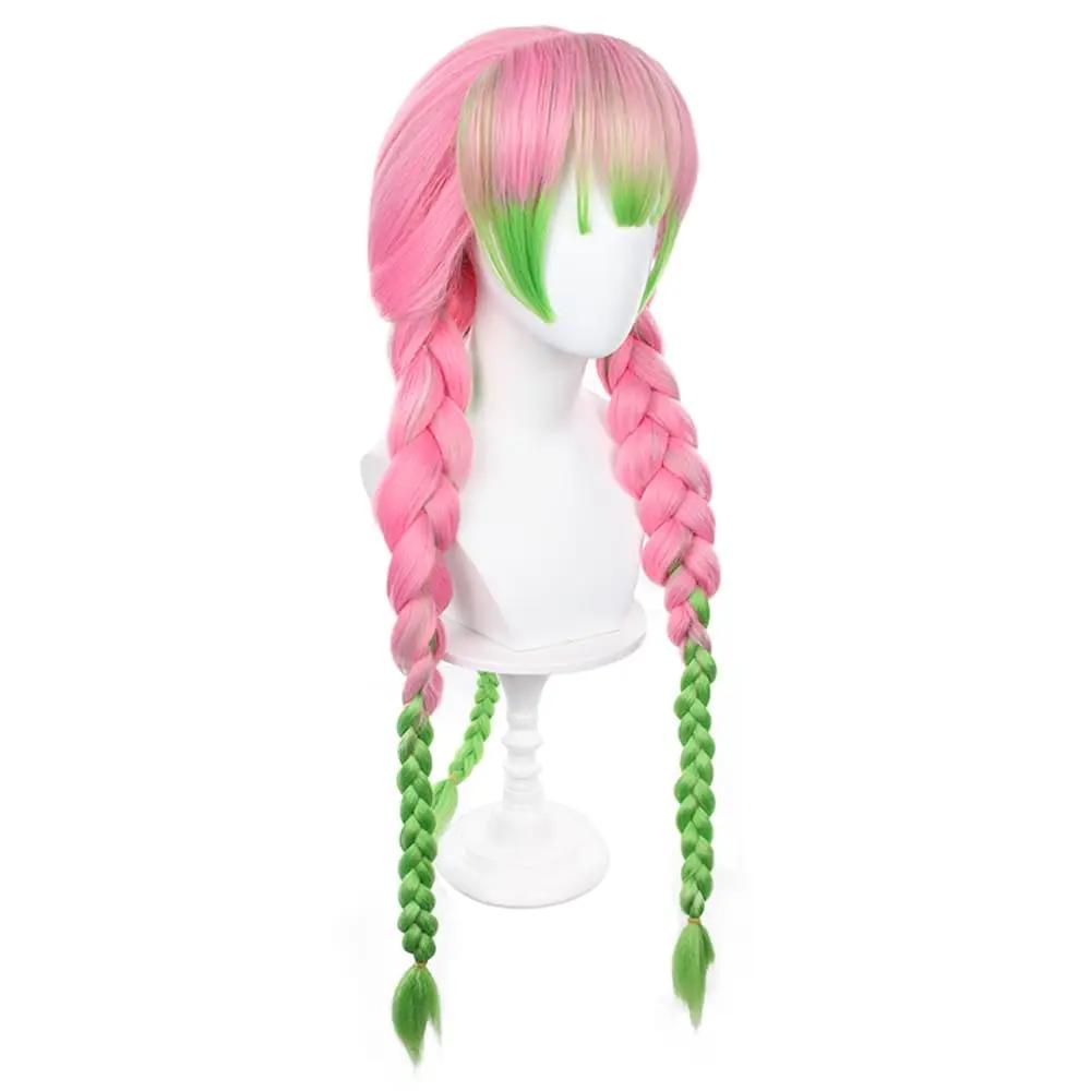 Party event Anime Demon Killer wig Kanroji Mitsuri Cosplay golden short synthetic hair Kanroji Mitsuri wig