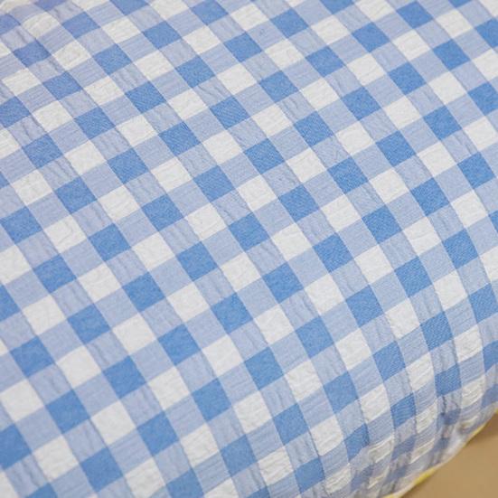 Stuffed Long Fish Pillow Cute Plaid Fish Cuddly Plush Toy Leg Pillow Back Support Headboard Cushion for Side Sleeping Sitting