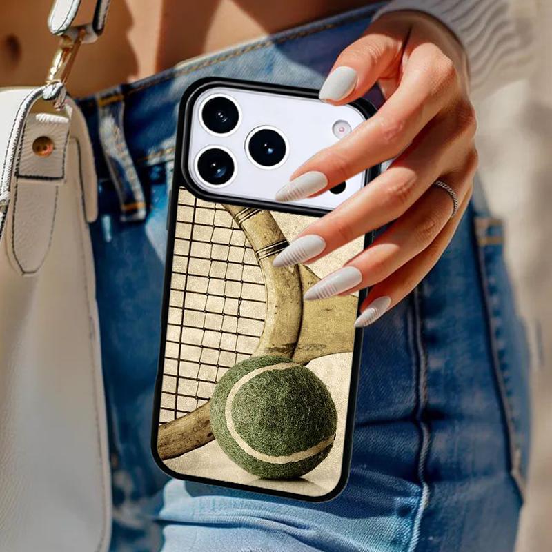 Tennis Ball Sport Phone Case For iPhone 17 Air 14 15 13 12 Max Cover For Apple 16e 11 Pro Max Plus Coque