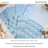 Retro Story Series: Warm Sun Mixed Material Paper Journal Flower Collage - 6 Styles
