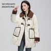 Xue Zhong Fei Women's Fashion Turn-Down Collar Down Coat