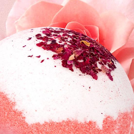 100G Dried Flowers Salt Bath Bombs Rose Chamomile Lavender Ocean Essential Oils Fizzies Ball Dry Skin Moisturizing Aromatherapy Shower
