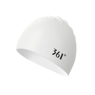 361° Silicone Swimming Cap, Waterproof, Ear Protection, Comfortable, Enlarged, White