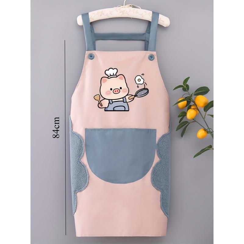 

[Моющийся фартук] Моющийся фартук с большим карманом | Без рукавов, идеально подходит для кейтеринговых служб, домашнего использования 1pc