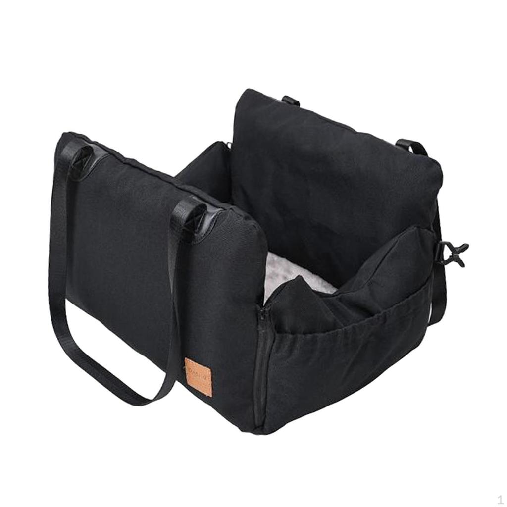 Dog Pet Transport Bed with Storage Bag Durable Soft Removable Padding Booster Seat Puppy Kennel