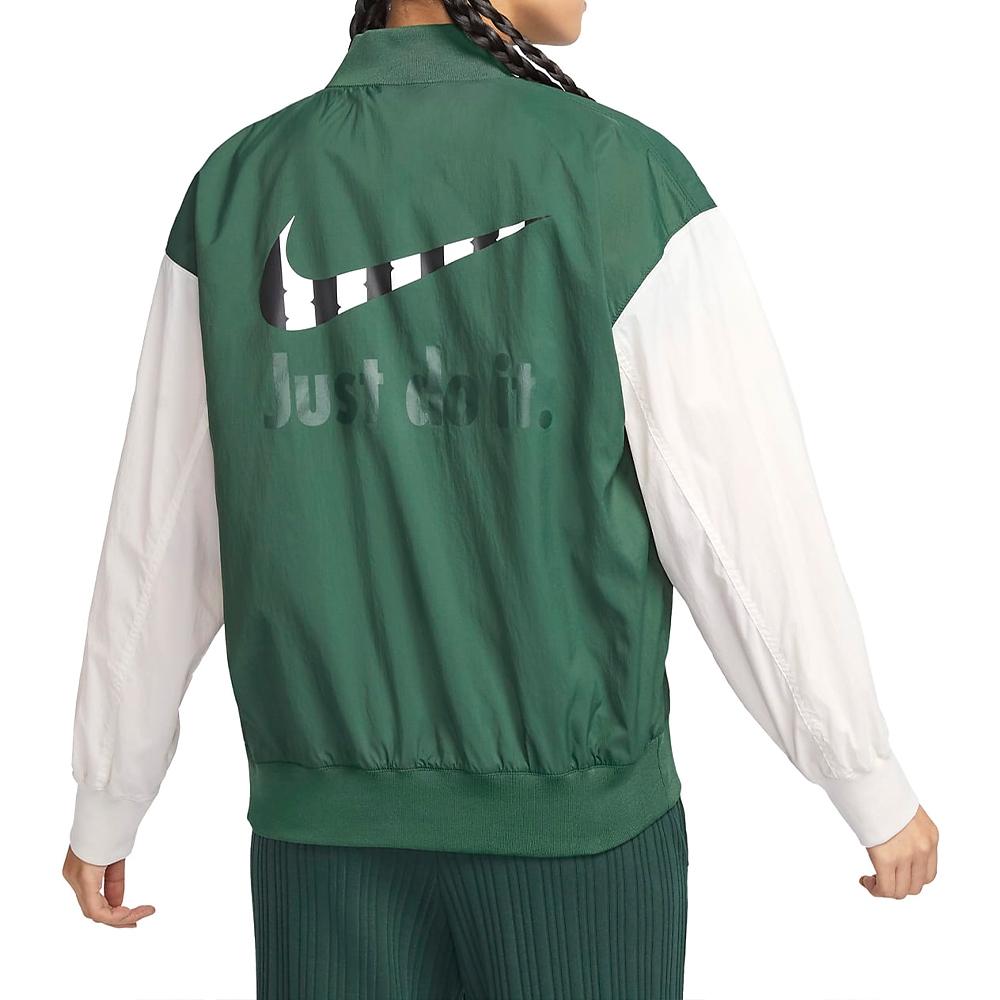 Nike Jackets Women's Green Stand Collar Moderate Other FQ0703-323