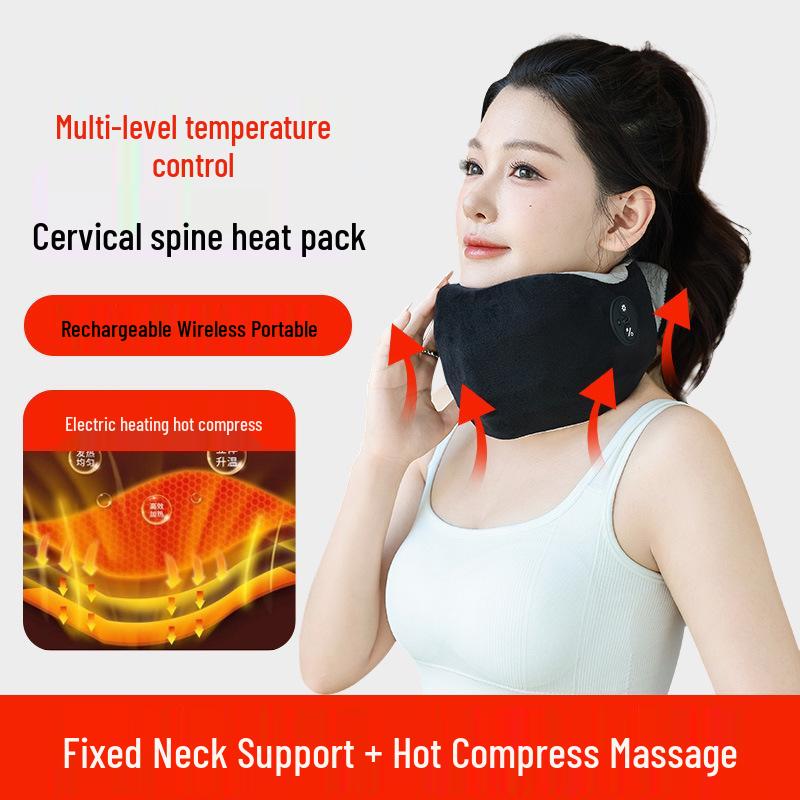 Heated Air Pressure Neck Massager with Adjustable Settings
