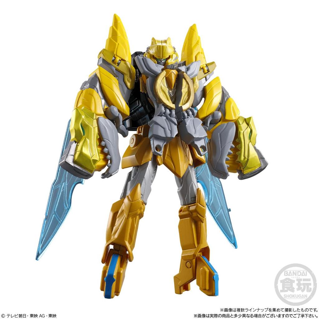 BANDAI Minipla Number One Combined Series 01 Tega Sword Leon Buster 50 Tyranno Hammer 50 Candy Toys Ramune Candy & & (12 pieces) &