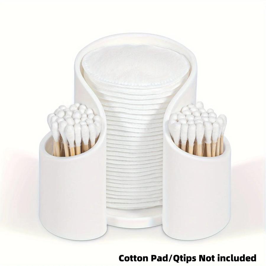 Multifunctional Cotton Pad & Swab Storage Box - Ideal for Makeup, Toothpicks, Floss & More On Dressing Table