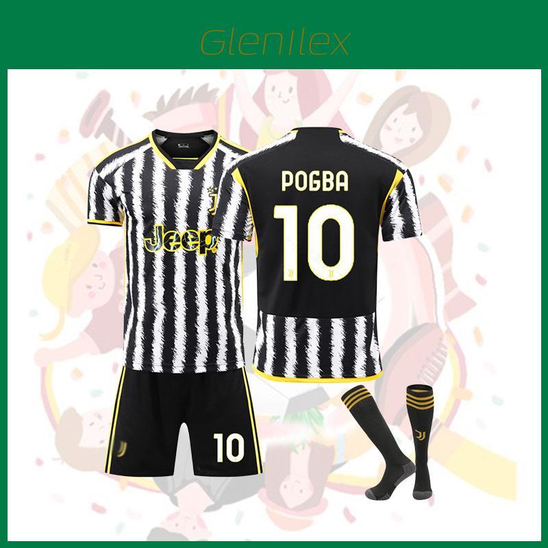 Stylish Juventus Home Jersey Kit With Socks 10 Design Polyester Fiber Fabric Multiple Sizes