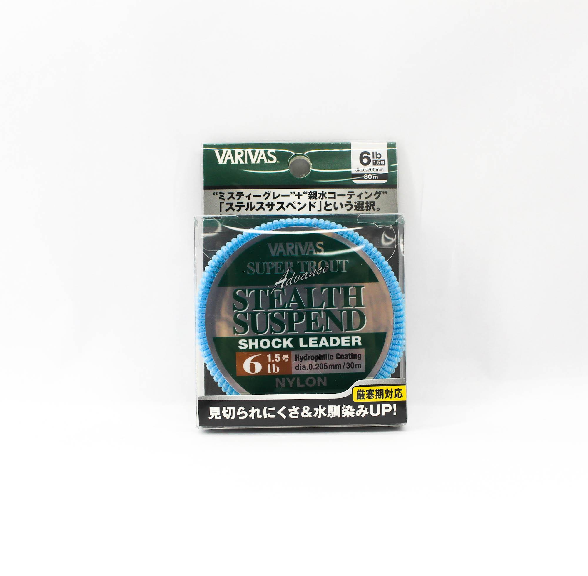 

Varivas Nylon Super Trout Advance Stealth Suspend Leader 30m 6lb (1423) чистый