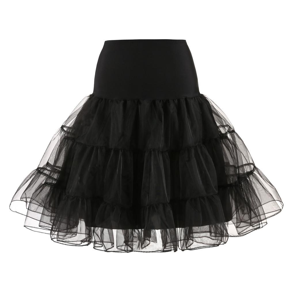Vintage Wedding Bridal Cosplay Rockabilly Dress Crinoline Woman Wedding Underskirt Rockabilly Tutu S