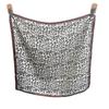 Classic fashionable retro leopard print small square scarf women's 1116 spring and summer new high-end versatile silk scarf small scarf headband
