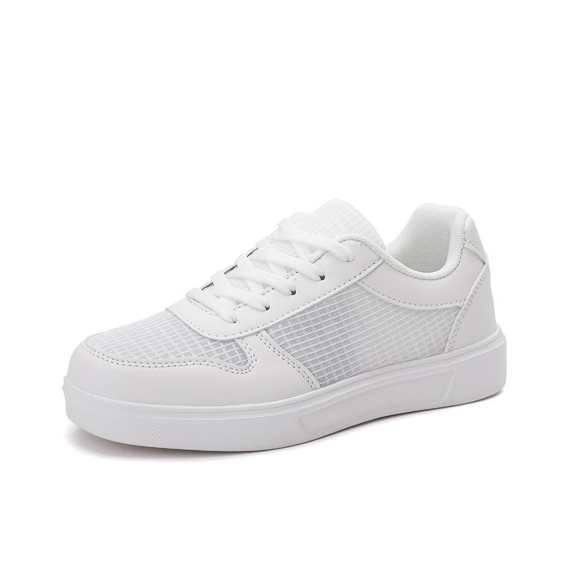 Board Shoes Women's Spring New Thick-soled Versatile Women's Shoes Casual Sports Little White Shoes Breathable Mesh