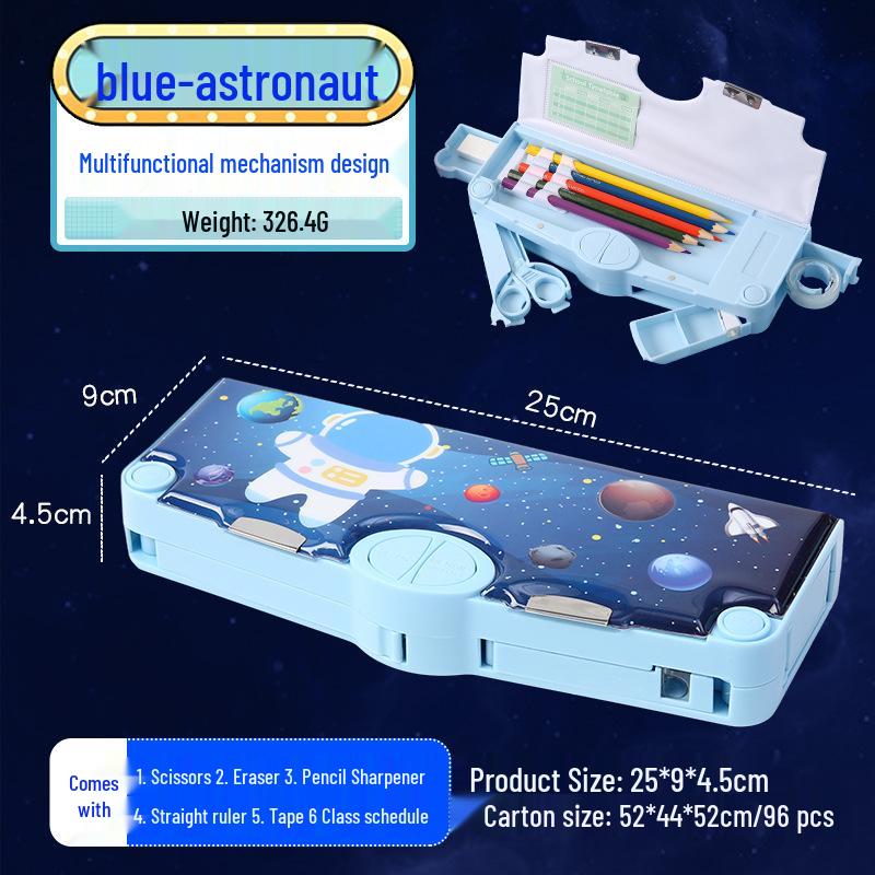 Creative Astronaut Multifunctional Luminous Pencil Case for Students