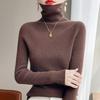 Navava Women Soft Rib Turtleneck Long Sleeve Knit Tee Nk3197