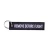 1 Piece Remove Before Flight Woven Key Ring Luggage Tag Label Red Chain Keychain For Aviation Gifts Keychain Fashion Jewelry