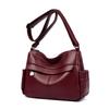 Bag Women's New Mother Bag Simple and Fashionable Shoulder Bag Soft Leather Women's Large-capacity Messenger Bag Tide