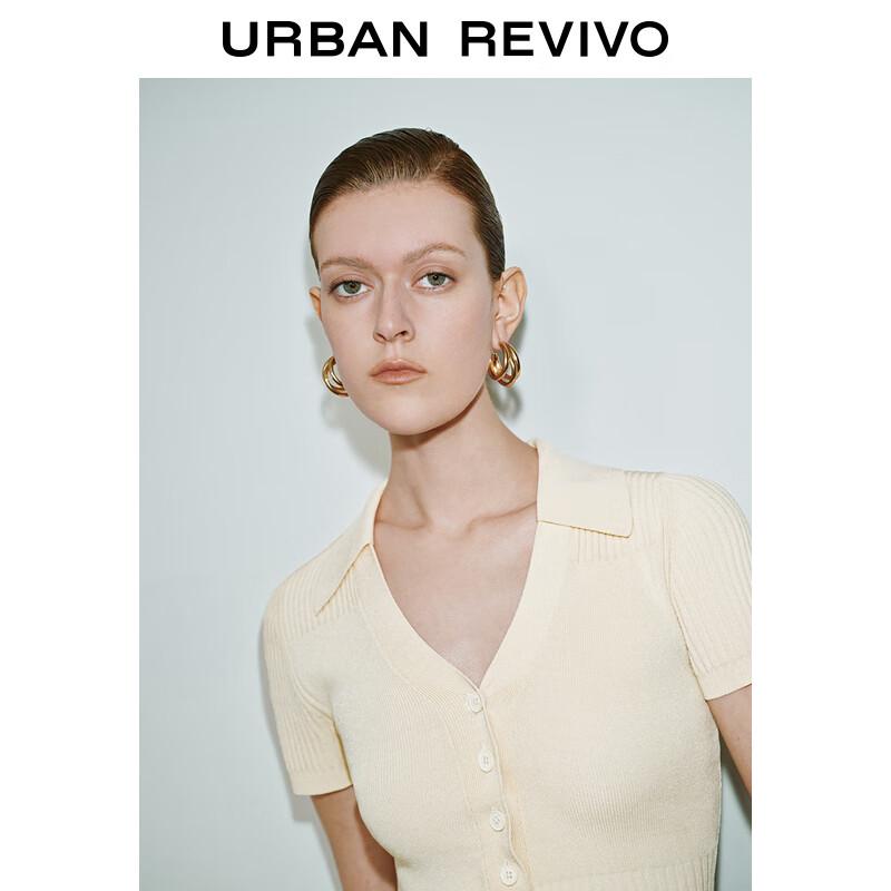 UR Women's Modern Patchwork Short-Sleeve Knit Top