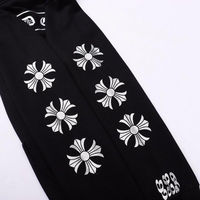 810 CHROME HEARTS 2025 Autumn and Winter New Plus Size Classic Style Logo Hooded Sweatshirt, Suitable for Couples To Wear