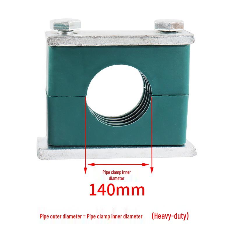 Heavy Duty Hydraulic & Marine Pipe Clamp - Double & Fixed Plastic Clamp