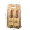 Plastic Handbag Single Double Wine Bottle Storage Sack Halloween Thanksgiving Wedding Gift Packaging Pouch Champagne Beverage Universal White Vest Bag