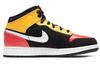 Jordan 1 Mid Black Amarillo Team Orange GS BQ6931-087