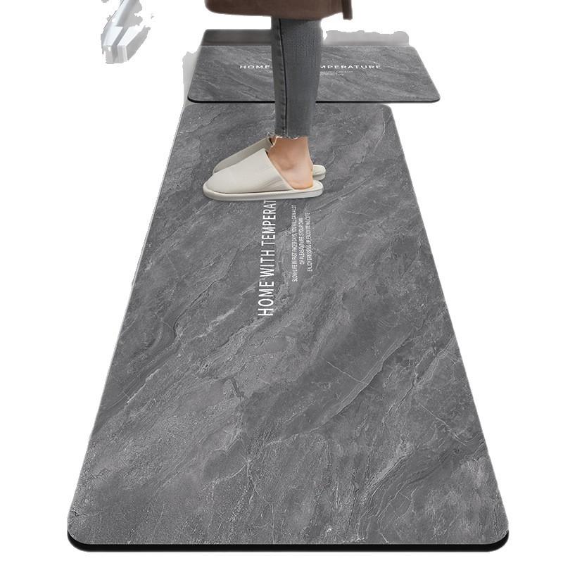 Kitchen Floor Mat Diatom Mud Dirty Anti-slip Mat Simple Air-drying Water-absorbing Mat Household Easy-to-clean Long Foot Mat