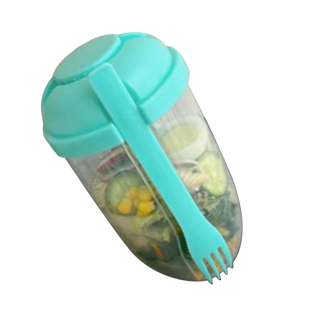 Tasse à Salade de Petit-Déjeuner aux Légumes Portable Saine Tasse Shaker à Salade avec Couvercle et Fourchette