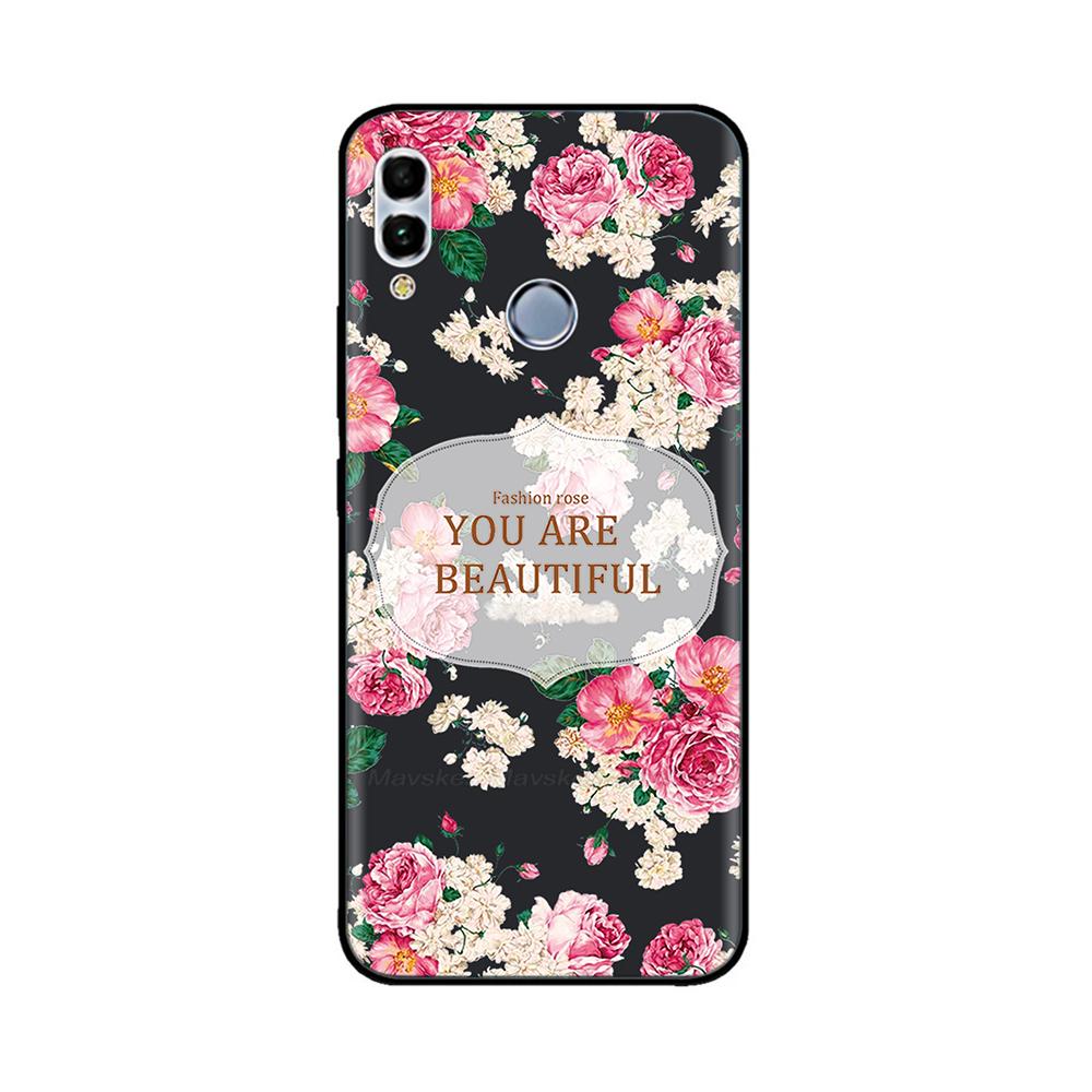 For Huawei P Smart 2019 6.21" Soft Black Silicone Phone Back Cover Case For Huawei P Smart 2019 POT-LX1 POT-LX3 POT LX1 Case Bag