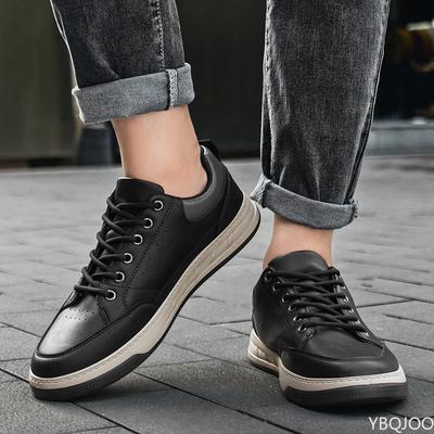 2024 Neue Mode Herrenschuhe Koreanische Einfarbig Lässige Schnürschuhe Herren Atmungsaktives Canvas Eisseide Stoff Herren Walking Sneakers
