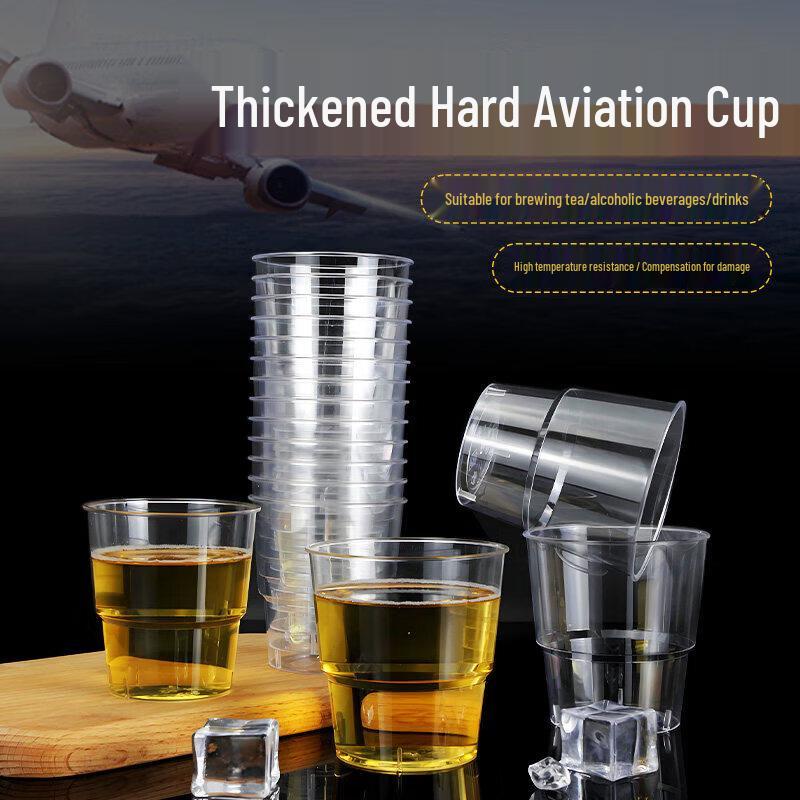 Premium Disposable Thickened Transparent Aviation Drinkware