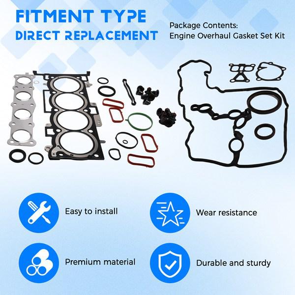 Engine Overhaul Gasket Kit for Hyundai Kia (2014-2020) - Part 20910-2GU03