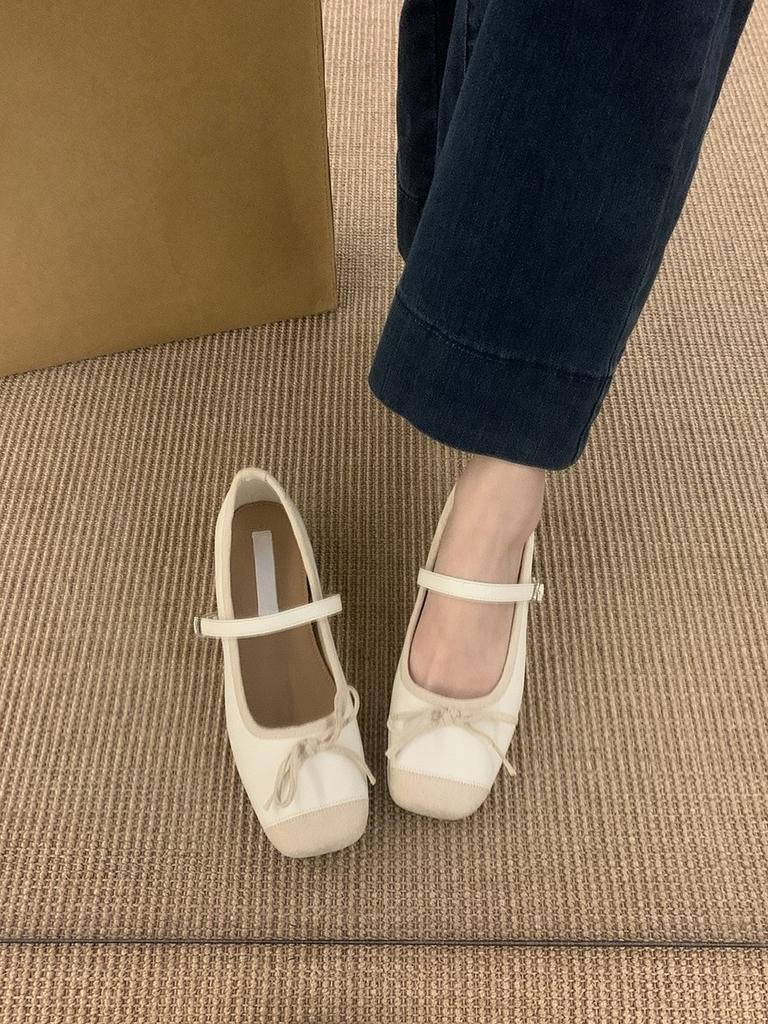 Innere Höhenerhöhung silberne Ballerina-Einzelschuhe Damenschuhe 2025 neu französisch Frühling kleine duftende sanfte Mary Jane Schuhe