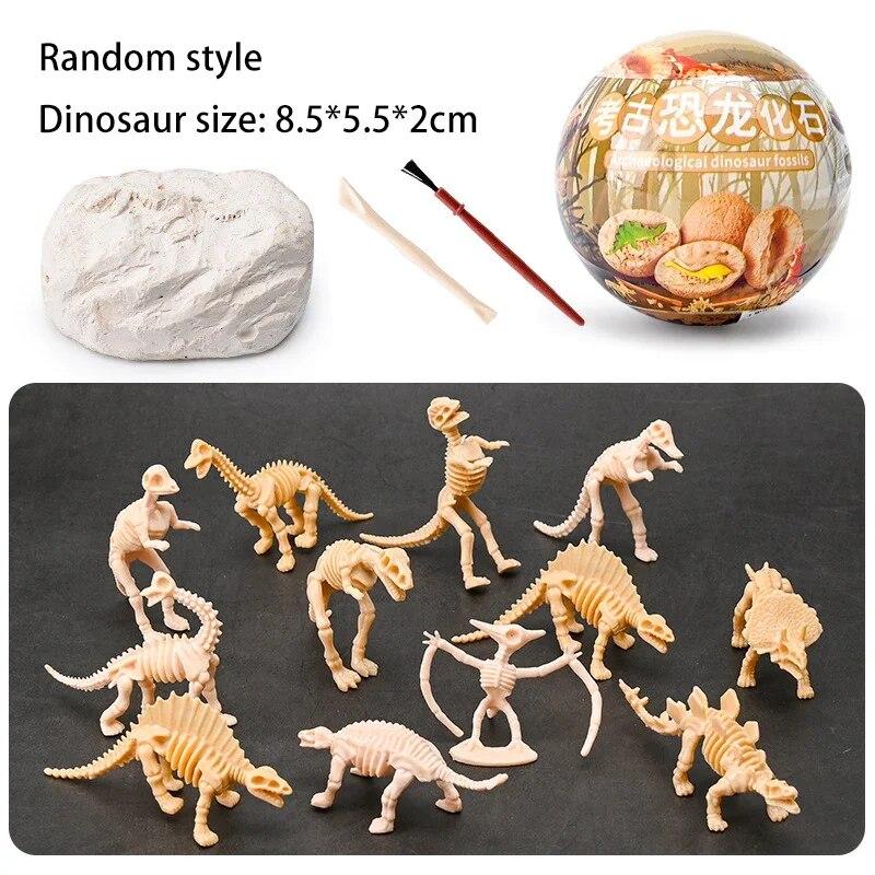 Œuf de Dinosaure Tyrannosaure Modèle Jouets Scientifique Exploitation Minière Jouet Éducatif Dinosaure Archéologie Creuser Jouets pour Enfants Enfants