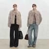 Winter new high-end fashion casual imitation silver fox fur integrated stand-up collar environmentally friendly fur short jacket winter