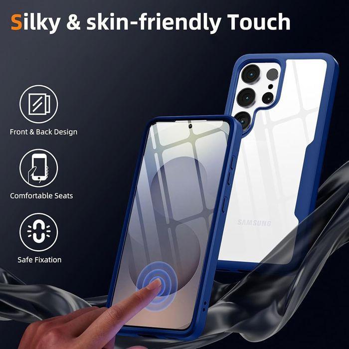 Full Case - BOOLING - for Samsung Galaxy S26 Ultra - Soft Front - Hard Back - Navy Blue