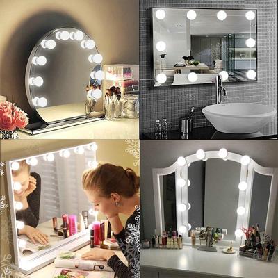 4/6/8/10 LED-Make-up-Licht-Set, USB-dimmbare Spiegellampen, Schminktisch-Beleuchtung, Lichter für Wand, Schminktisch, Badezimmer