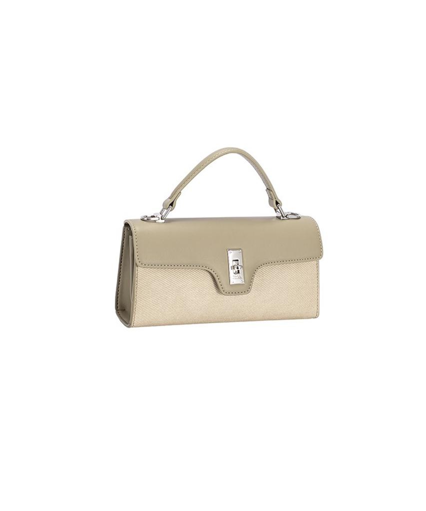 David Jones Le Mare 3-Way Petit Flap Baguette Leather Bag Olive Branch (Cm8370)