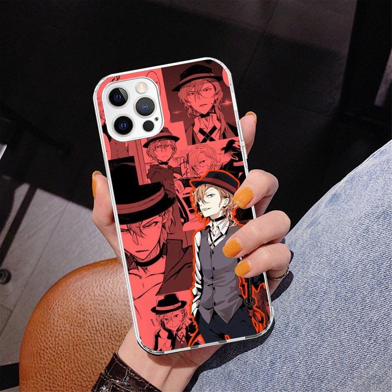 Bungo Stray Dogs Manga Phone Case For iPhone 17 Air 16 Pro Max 16E 15 + 14 Plus 11 12 13 Mini 7 8 SE Gift Print Cover Fundas 17